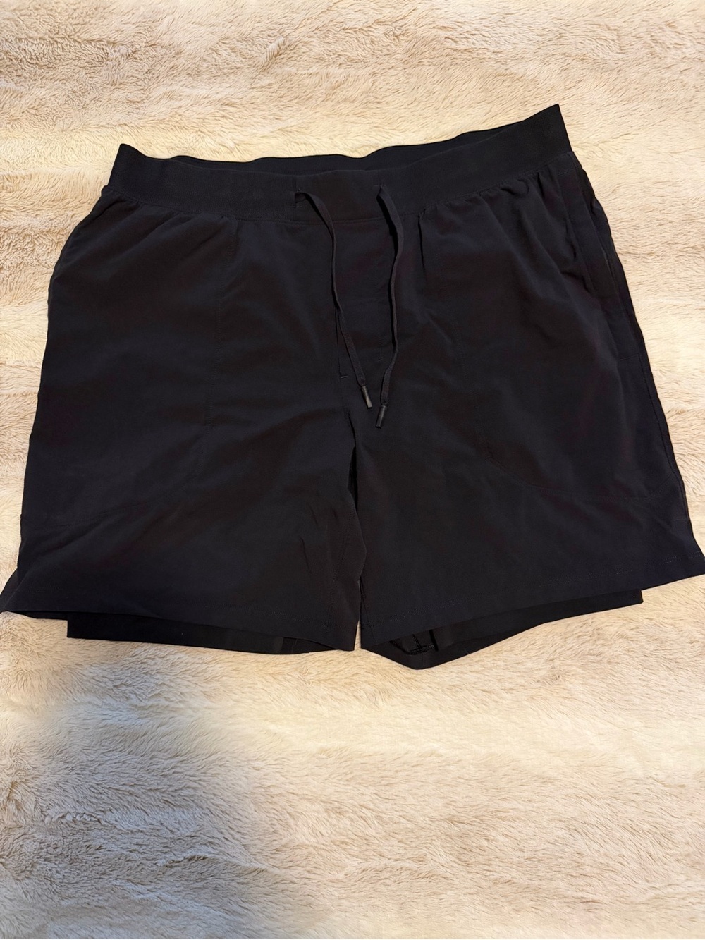 Men's Black License to Train Shorts with Liner (7 inch)